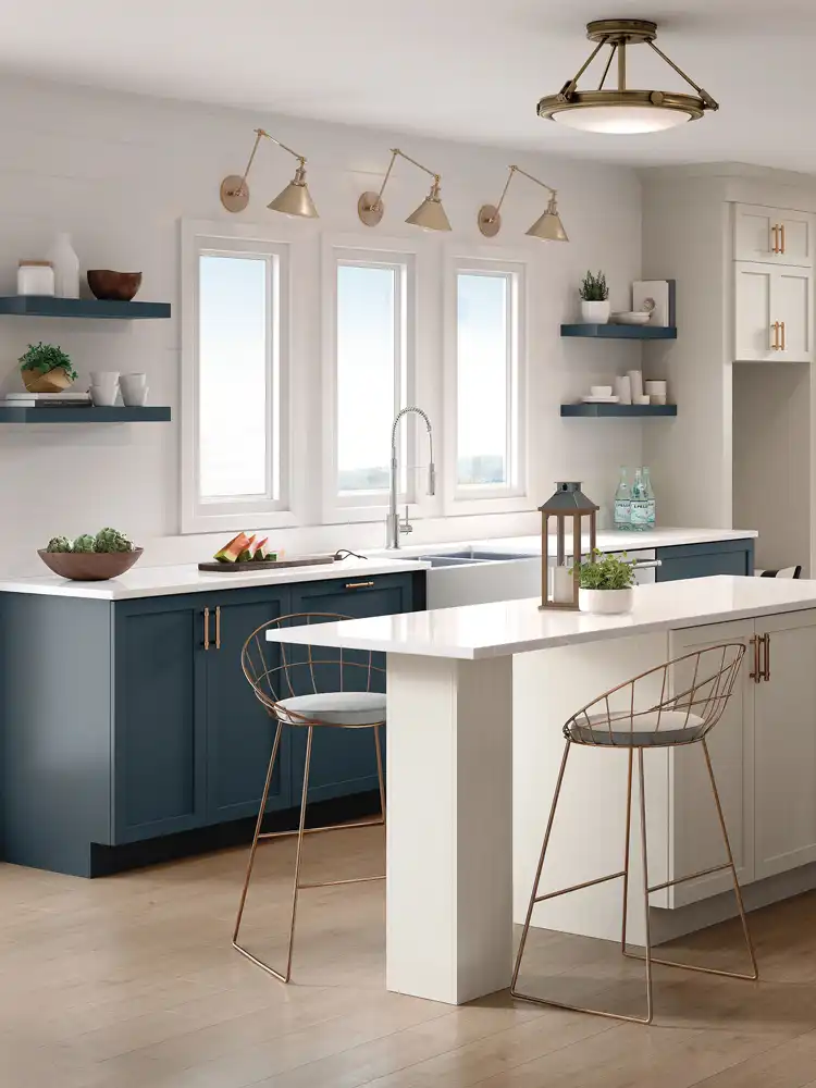 Installed tile flooring in home